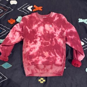 Champion tye dye crew neck reverse weave